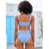imageANRABESS Womens Bikini Set Tummy Control Push Up Two Piece Swimsuit 2025 Front Ruched Adjustable Strap Mid Waist Bathing SuitLight Blue