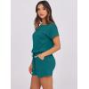 imageANRABESS Rompers for Women Summer 2025 Casual Dressy One Piece Tshirt Short Pants Jumpsuit Beach Vacation Outfit Clothes04 Lake