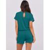 imageANRABESS Rompers for Women Summer 2025 Casual Dressy One Piece Tshirt Short Pants Jumpsuit Beach Vacation Outfit Clothes04 Lake