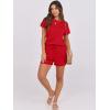 imageANRABESS Rompers for Women Summer 2025 Casual Dressy One Piece Tshirt Short Pants Jumpsuit Beach Vacation Outfit Clothes04 Red