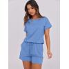 imageANRABESS Rompers for Women Summer 2025 Casual Dressy One Piece Tshirt Short Pants Jumpsuit Beach Vacation Outfit Clothes04 Sky