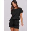 imageANRABESS Rompers for Women Summer 2025 Casual Dressy One Piece Tshirt Short Pants Jumpsuit Beach Vacation Outfit ClothesBlack