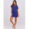 imageANRABESS Rompers for Women Summer 2025 Casual Dressy One Piece Tshirt Short Pants Jumpsuit Beach Vacation Outfit ClothesBlue