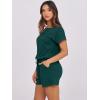 imageANRABESS Rompers for Women Summer 2025 Casual Dressy One Piece Tshirt Short Pants Jumpsuit Beach Vacation Outfit ClothesDeep Green