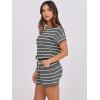 imageANRABESS Rompers for Women Summer 2025 Casual Dressy One Piece Tshirt Short Pants Jumpsuit Beach Vacation Outfit ClothesGrey White
