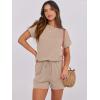 imageANRABESS Rompers for Women Summer 2025 Casual Dressy One Piece Tshirt Short Pants Jumpsuit Beach Vacation Outfit ClothesKhaki