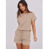 imageANRABESS Rompers for Women Summer 2025 Casual Dressy One Piece Tshirt Short Pants Jumpsuit Beach Vacation Outfit ClothesKhaki