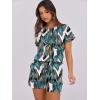 imageANRABESS Rompers for Women Summer 2025 Casual Dressy One Piece Tshirt Short Pants Jumpsuit Beach Vacation Outfit ClothesLeaf