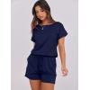 imageANRABESS Rompers for Women Summer 2025 Casual Dressy One Piece Tshirt Short Pants Jumpsuit Beach Vacation Outfit ClothesNavy Blue