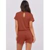 imageANRABESS Rompers for Women Summer 2025 Casual Dressy One Piece Tshirt Short Pants Jumpsuit Beach Vacation Outfit ClothesOrange Red