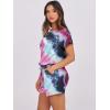 imageANRABESS Rompers for Women Summer 2025 Casual Dressy One Piece Tshirt Short Pants Jumpsuit Beach Vacation Outfit ClothesTie Dye Purple