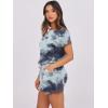 imageANRABESS Rompers for Women Summer 2025 Casual Dressy One Piece Tshirt Short Pants Jumpsuit Beach Vacation Outfit ClothesTie Dye Space Gray