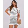 imageANRABESS Rompers for Women Summer 2025 Casual Dressy One Piece Tshirt Short Pants Jumpsuit Beach Vacation Outfit ClothesWhite Black
