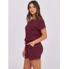 imageANRABESS Rompers for Women Summer 2025 Casual Dressy One Piece Tshirt Short Pants Jumpsuit Beach Vacation Outfit ClothesWine Red