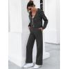 imageANRABESS Women 2 Piece Outfits Sweatsuit Zip Up Crop Hoodies SweatPants Lounge Matching Sweat Set 2024 Winter Trendy ClothesBlack