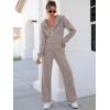imageANRABESS Women 2 Piece Outfits Sweatsuit Zip Up Crop Hoodies SweatPants Lounge Matching Sweat Set 2024 Winter Trendy ClothesCoffeegrey