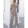 imageANRABESS Women 2 Piece Outfits Sweatsuit Zip Up Crop Hoodies SweatPants Lounge Matching Sweat Set 2024 Winter Trendy ClothesCoffeegrey