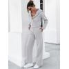 imageANRABESS Women 2 Piece Outfits Sweatsuit Zip Up Crop Hoodies SweatPants Lounge Matching Sweat Set 2024 Winter Trendy ClothesGrey