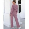 imageANRABESS Women 2 Piece Outfits Sweatsuit Zip Up Crop Hoodies SweatPants Lounge Matching Sweat Set 2024 Winter Trendy ClothesLight Purple