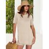 imageANRABESS Women Summer 2 Piece Outfits Knit Short Sets Casual Sweater Top ampamp Shorts Matching Lounge Set 2025 Beach ClothesApricot