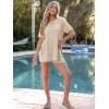 imageANRABESS Women Summer 2 Piece Outfits Knit Short Sets Casual Sweater Top ampamp Shorts Matching Lounge Set 2025 Beach ClothesApricot