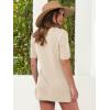 imageANRABESS Women Summer 2 Piece Outfits Knit Short Sets Casual Sweater Top ampamp Shorts Matching Lounge Set 2025 Beach ClothesApricot