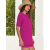 imageANRABESS Women Summer 2 Piece Outfits Knit Short Sets Casual Sweater Top ampamp Shorts Matching Lounge Set 2025 Beach ClothesHot Pink