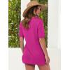 imageANRABESS Women Summer 2 Piece Outfits Knit Short Sets Casual Sweater Top ampamp Shorts Matching Lounge Set 2025 Beach ClothesHot Pink