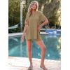 imageANRABESS Women Summer 2 Piece Outfits Knit Short Sets Casual Sweater Top ampamp Shorts Matching Lounge Set 2025 Beach ClothesLight Khaki