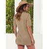 imageANRABESS Women Summer 2 Piece Outfits Knit Short Sets Casual Sweater Top ampamp Shorts Matching Lounge Set 2025 Beach ClothesLight Khaki
