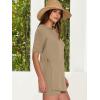 imageANRABESS Women Summer 2 Piece Outfits Knit Short Sets Casual Sweater Top ampamp Shorts Matching Lounge Set 2025 Beach ClothesLight Khaki