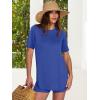 imageANRABESS Women Summer 2 Piece Outfits Knit Short Sets Casual Sweater Top ampamp Shorts Matching Lounge Set 2025 Beach ClothesNavy Blue
