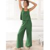 imageANRABESS Womens 2 Piece Outfits Linen Pants Jumpsuit Matching Lounge Set Casual Summer Beach Vacation Trendy Clothes Grass Large