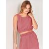 imageANRABESS Womens Summer 2 Piece Outfits Sleeveless Crop Top Tank and Wide Leg Pants Linen Jumpsuit Beach Vacation SetsPeach