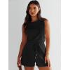 imageANRABESS Romper for Women Summer Dressy Casual 2025 Fashion Outfits Sleeveless Cute Cozy Lounge Short Jumpsuit Trendy ClothesBlack