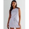 imageANRABESS Romper for Women Summer Dressy Casual 2025 Fashion Outfits Sleeveless Cute Cozy Lounge Short Jumpsuit Trendy ClothesBlue