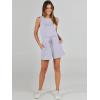 imageANRABESS Romper for Women Summer Dressy Casual 2025 Fashion Outfits Sleeveless Cute Cozy Lounge Short Jumpsuit Trendy ClothesBlue