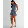 imageANRABESS Romper for Women Summer Dressy Casual 2025 Fashion Outfits Sleeveless Cute Cozy Lounge Short Jumpsuit Trendy ClothesDeep Gray