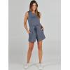 imageANRABESS Romper for Women Summer Dressy Casual 2025 Fashion Outfits Sleeveless Cute Cozy Lounge Short Jumpsuit Trendy ClothesDeep Gray
