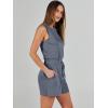 imageANRABESS Romper for Women Summer Dressy Casual 2025 Fashion Outfits Sleeveless Cute Cozy Lounge Short Jumpsuit Trendy ClothesDeep Gray