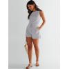 imageANRABESS Romper for Women Summer Dressy Casual 2025 Fashion Outfits Sleeveless Cute Cozy Lounge Short Jumpsuit Trendy ClothesGray