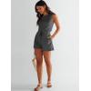 imageANRABESS Romper for Women Summer Dressy Casual 2025 Fashion Outfits Sleeveless Cute Cozy Lounge Short Jumpsuit Trendy ClothesGray Blue