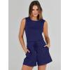 imageANRABESS Romper for Women Summer Dressy Casual 2025 Fashion Outfits Sleeveless Cute Cozy Lounge Short Jumpsuit Trendy ClothesNavy Blue