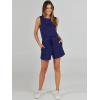 imageANRABESS Romper for Women Summer Dressy Casual 2025 Fashion Outfits Sleeveless Cute Cozy Lounge Short Jumpsuit Trendy ClothesNavy Blue