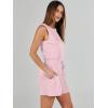 imageANRABESS Romper for Women Summer Dressy Casual 2025 Fashion Outfits Sleeveless Cute Cozy Lounge Short Jumpsuit Trendy ClothesPink