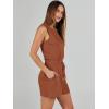 imageANRABESS Romper for Women Summer Dressy Casual 2025 Fashion Outfits Sleeveless Cute Cozy Lounge Short Jumpsuit Trendy ClothesRust