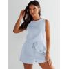 imageANRABESS Romper for Women Summer Dressy Casual 2025 Fashion Outfits Sleeveless Cute Cozy Lounge Short Jumpsuit Trendy ClothesSky Blue