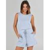 imageANRABESS Romper for Women Summer Dressy Casual 2025 Fashion Outfits Sleeveless Cute Cozy Lounge Short Jumpsuit Trendy ClothesSky Blue