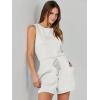 imageANRABESS Romper for Women Summer Dressy Casual 2025 Fashion Outfits Sleeveless Cute Cozy Lounge Short Jumpsuit Trendy ClothesWhite