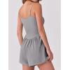imageANRABESS Women Rompers Summer Casual Sleeveless Spaghetti Strap Jumpsuit Builtin Shorts Athletic Workout One Piece OutfitsLight Gray
